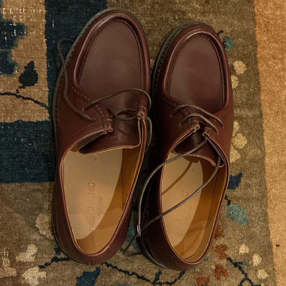 Elegant Brown Leather Oxfords by